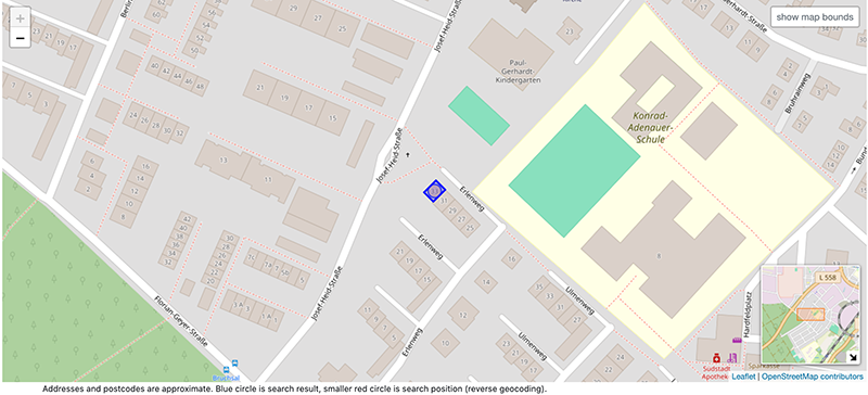 LageErlenweg 33, Bruchsal (© Mapbox, © OpenStreetMap)