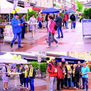 Infostand am Wochenmarkt 11. Mai 2019